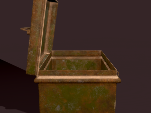 Metal storage box 3D Model