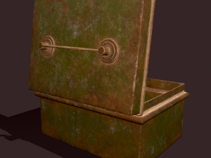 Metal storage box 3D Model