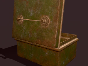 Metal storage box 3D Model