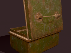 Metal storage box 3D Model