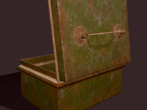 Metal storage box 3D Model