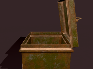 Metal storage box 3D Model