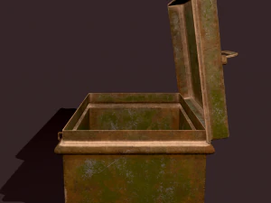 Metal storage box 3D Model