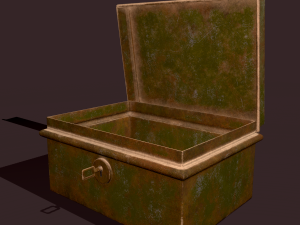 Metal storage box 3D Model