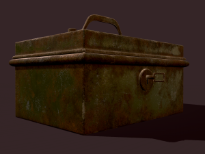 Metal storage box 3D Model