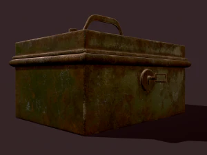 Metal storage box 3D Model