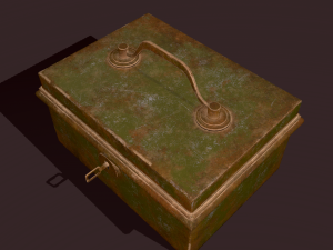 Metal storage box 3D Model