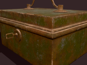 Metal storage box 3D Model