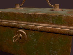 Metal storage box 3D Model