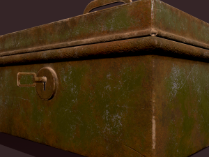 Metal storage box 3D Model