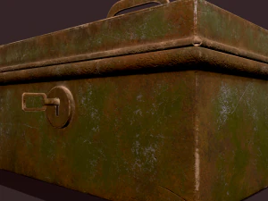 Metal storage box 3D Model