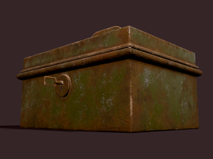 Metal storage box 3D Model