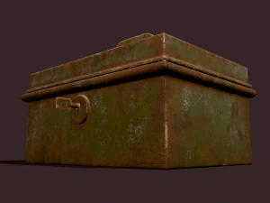Metal storage box 3D Model