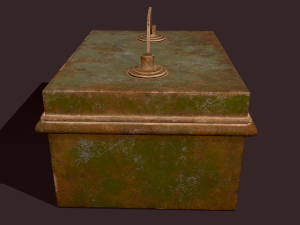 Metal storage box 3D Model