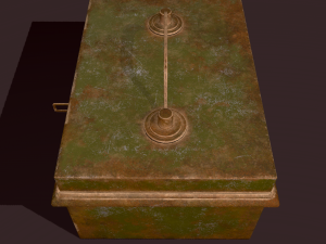 Metal storage box 3D Model