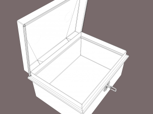 Metal storage box 3D Model