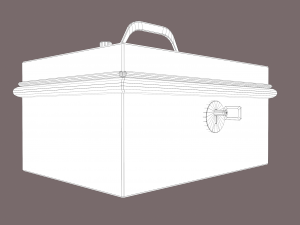 Metal storage box 3D Model