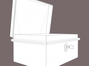 Metal storage box 3D Model