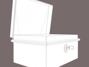 Metal storage box 3D Model