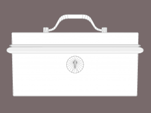 Metal storage box 3D Model
