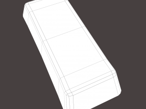 gold ingot large 3D 모델