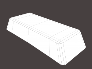 gold ingot large 3D 모델