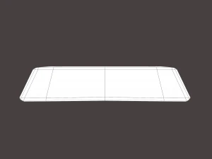 gold ingot large 3D Model