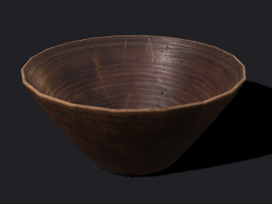 wooden bowls 3D Model