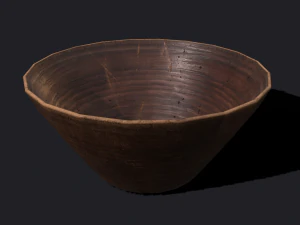 wooden bowls 3D Model