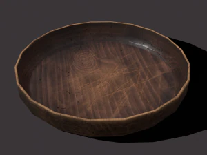 wooden bowls 3D Model