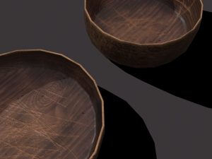 wooden bowls 3D Model
