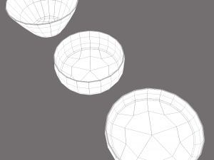 wooden bowls 3D Model