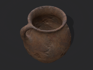 Medieval chamber pot 3D Модель