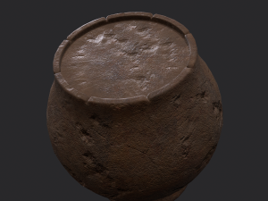 Medieval chamber pot 3D Модель