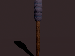 medieval style torch 3D 모델