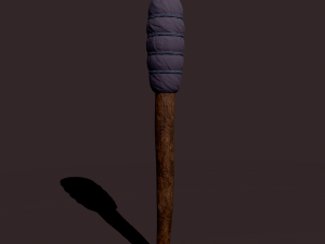 medieval style torch 3Dモデル