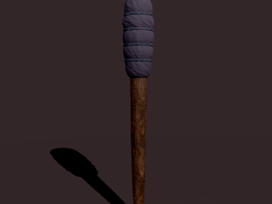 medieval style torch 3Dモデル