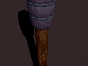 medieval style torch 3Dモデル