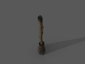 Scopa in stile medievale Modello 3D