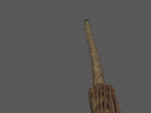 Medieval style broom Modelo 3D