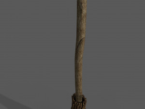 Medieval style broom Modelo 3D