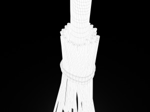 Medieval style broom Modelo 3D
