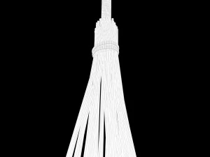 Scopa in stile medievale Modello 3D