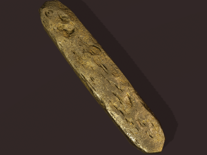 gold ingot medium 3Dモデル