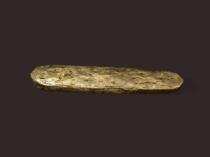 gold ingot medium Modelo 3D