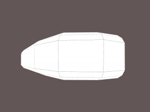 milieu de lingot d'or Modèle 3D