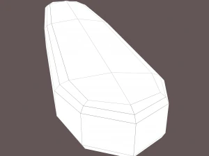 milieu de lingot d'or Modèle 3D