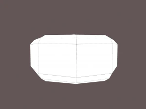 milieu de lingot d'or Modèle 3D