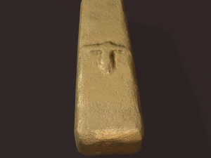 gold ingot small 3D 모델