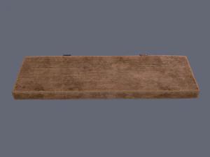 wooden mini shelf 3D Model